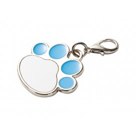 Sublimation Blanks Dog Tag (Blue Footprint, 3.3*3.5cm)(10/pack)